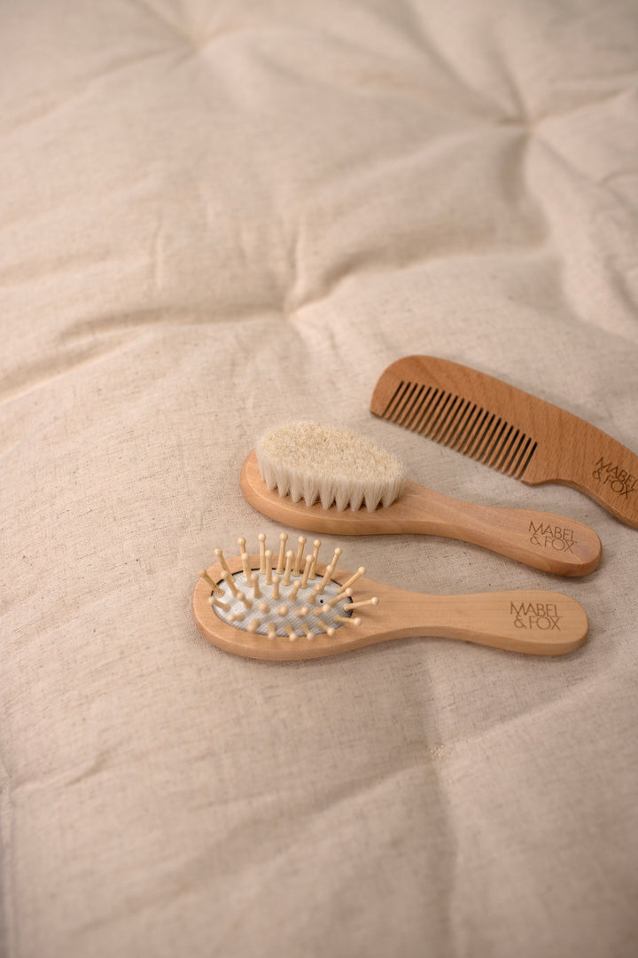 Mabel & Fox - Wooden Brush Set (3 Pack) - Mabel & Fox