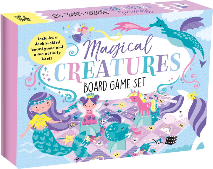 Magical Creatures Board Game Set - Includes 2 Games and Activity Book - Mabel & Fox