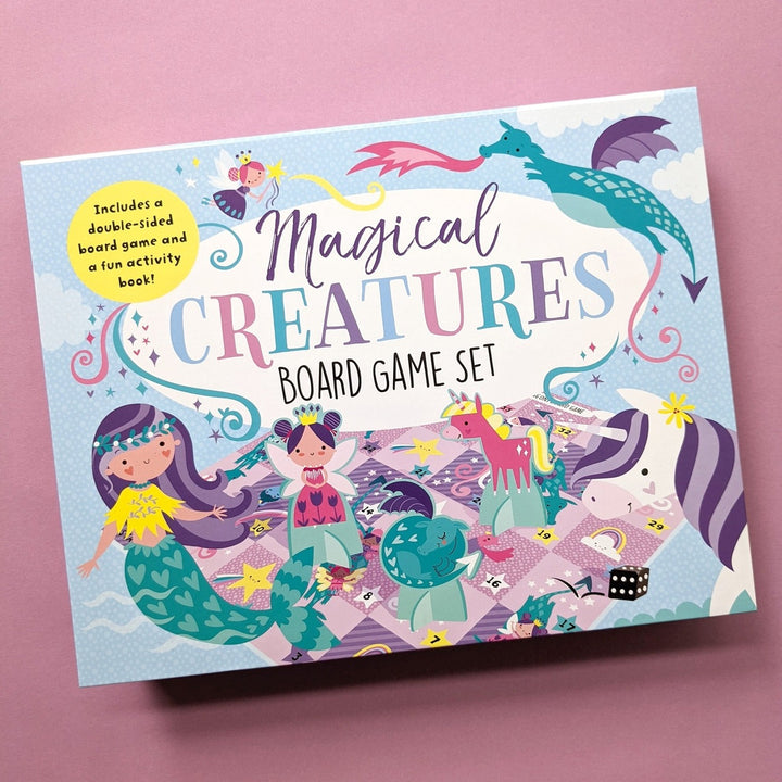 Magical Creatures Board Game Set - Includes 2 Games and Activity Book - Mabel & Fox