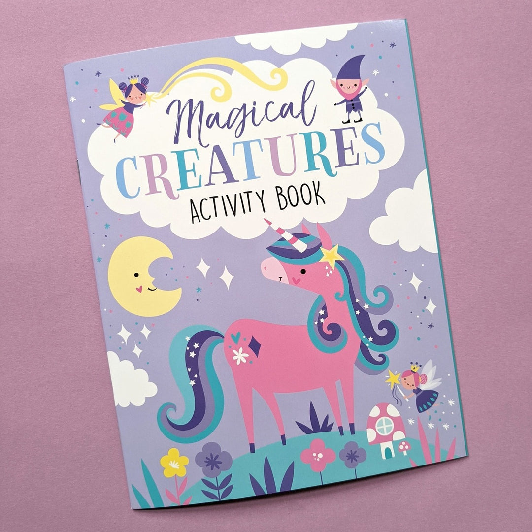 Magical Creatures Board Game Set - Includes 2 Games and Activity Book - Mabel & Fox