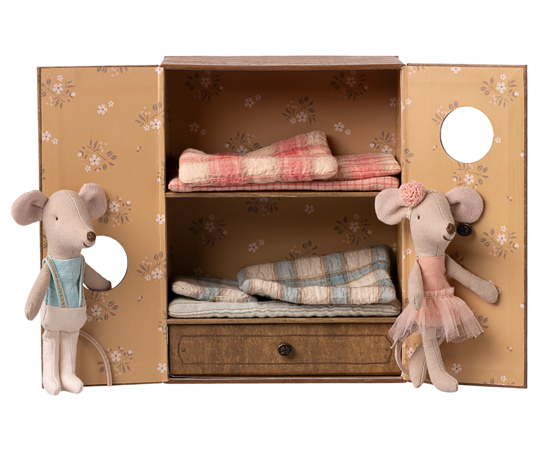 Maileg – Ballet Mice in Dance Studio - Little Sister & Brother - Mabel & Fox