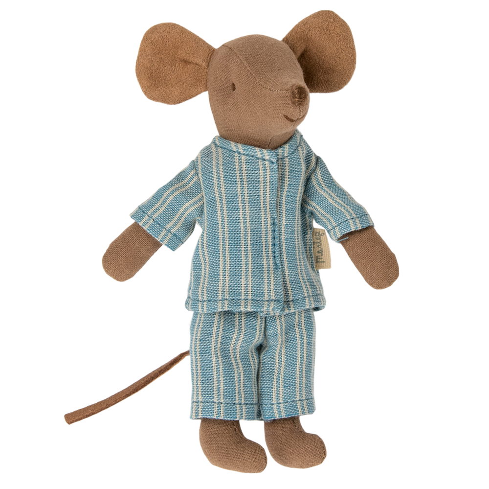 Maileg – Big Brother Mouse in Matchbox - Blue - Mabel & Fox