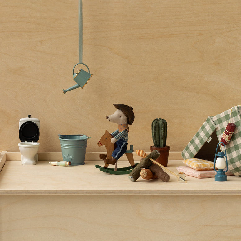 Maileg – Cowboy Mouse on Rocking Horse - Mabel & Fox