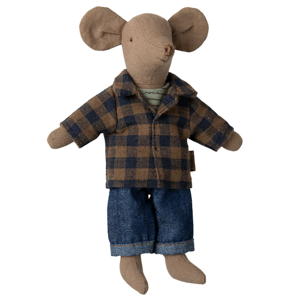 Maileg – Dad Mouse - Light Brown - Mabel & Fox