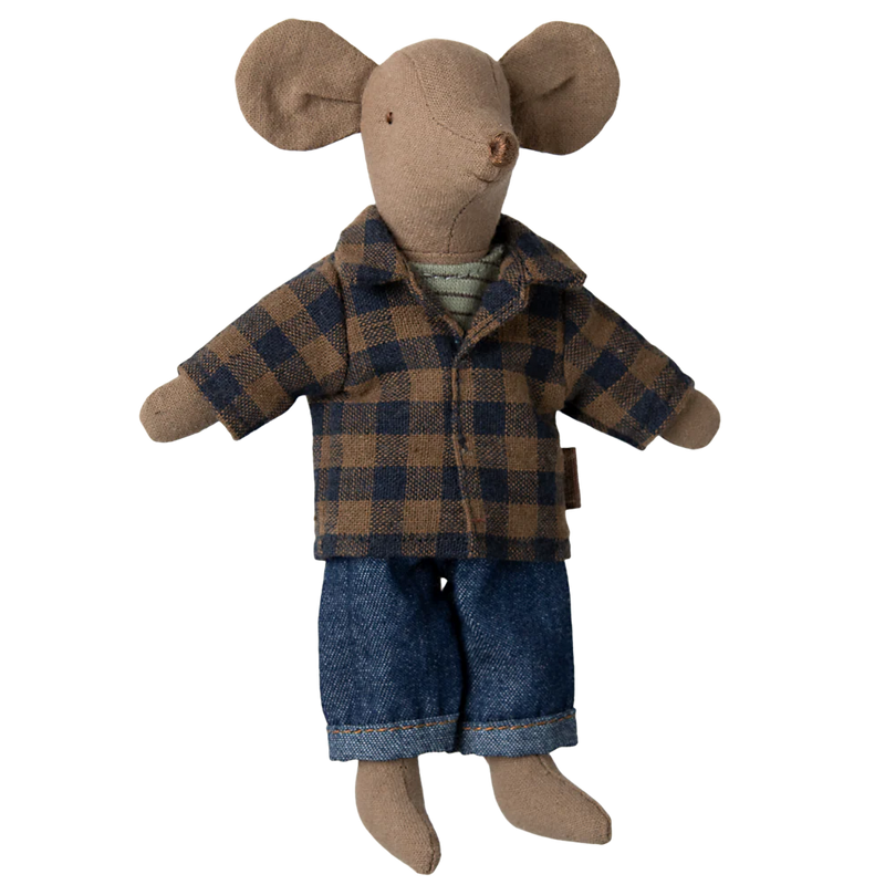 Maileg – Dad Mouse - Light Brown - Mabel & Fox