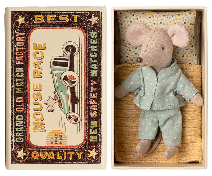 Maileg – Little Brother Mouse in Matchbox - Mabel & Fox