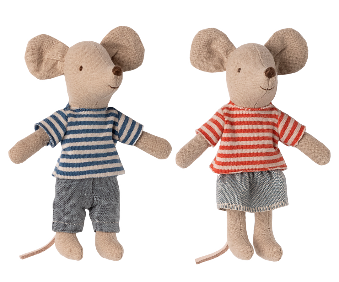 Maileg – Little Brother & Sister Duo - LouiMax & Stella - Mabel & Fox