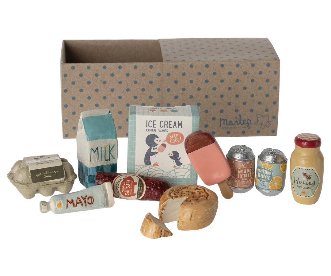 Maileg – Miniature Grocery Box - Mabel & Fox