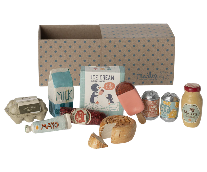 Maileg – Miniature Grocery Box - Mabel & Fox