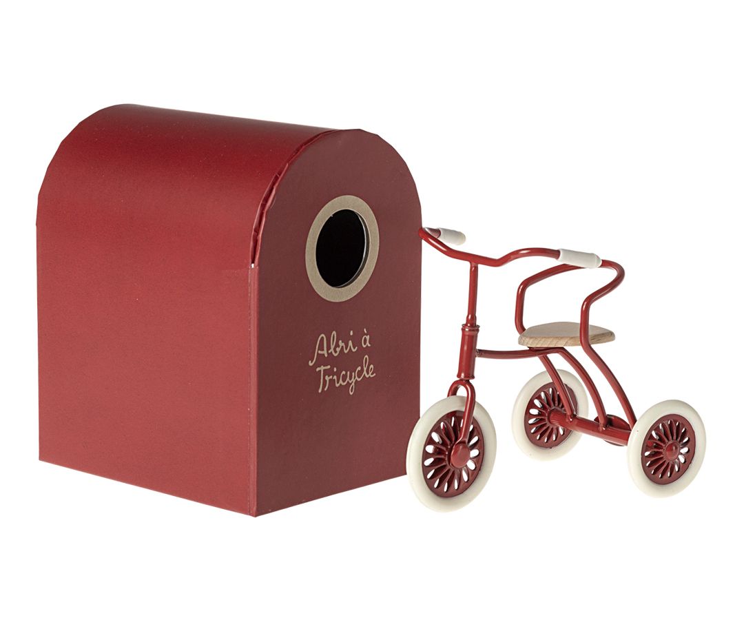 Maileg – Mouse Abri à Tricycle - Red - Mabel & Fox
