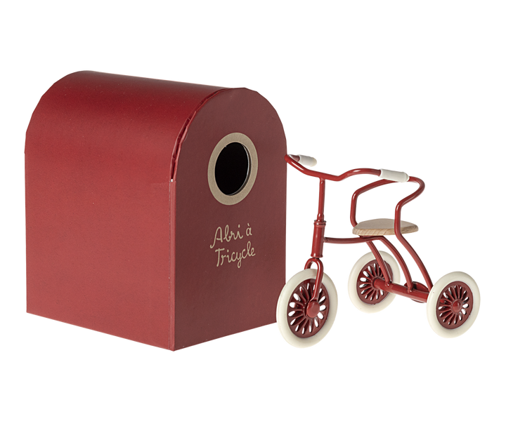 Maileg – Mouse Abri à Tricycle - Red - Mabel & Fox