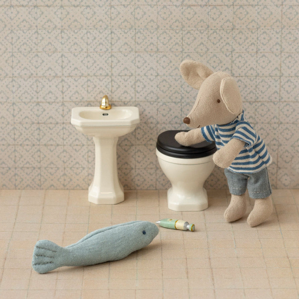 Maileg – Mouse Bathroom Sink - Off-White - Mabel & Fox