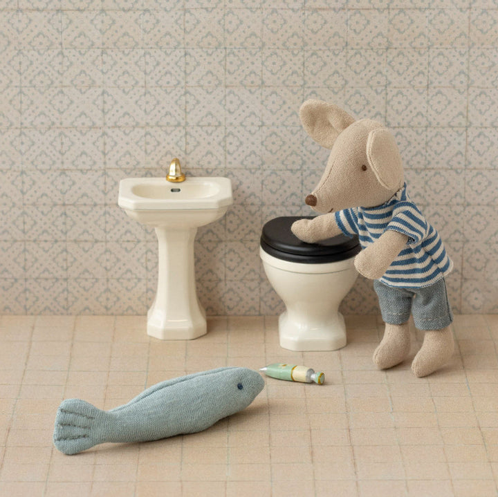 Maileg – Mouse Bathroom Sink - Off-White - Mabel & Fox