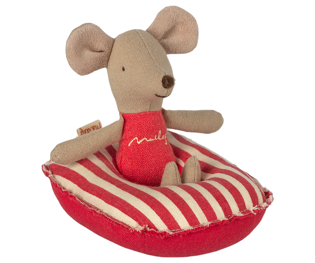 Maileg – Mouse Boat - Red Stripe - Mabel & Fox