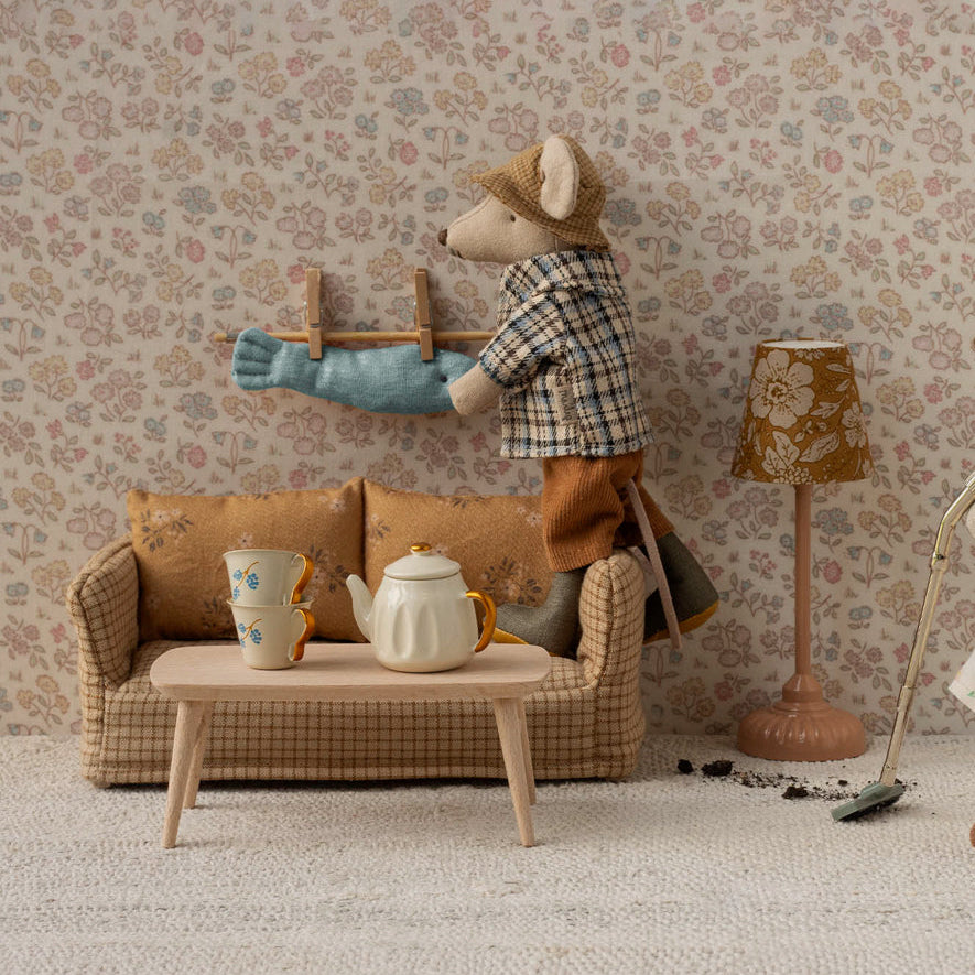 Maileg – Mouse Coffee Table - Natural - Mabel & Fox