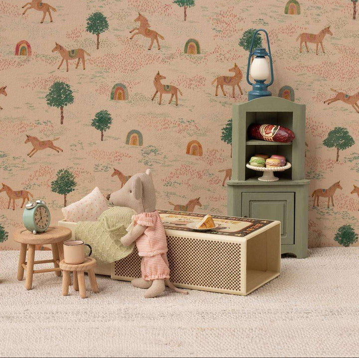 Maileg – Mouse Corner Cabinet - Light Green - Mabel & Fox