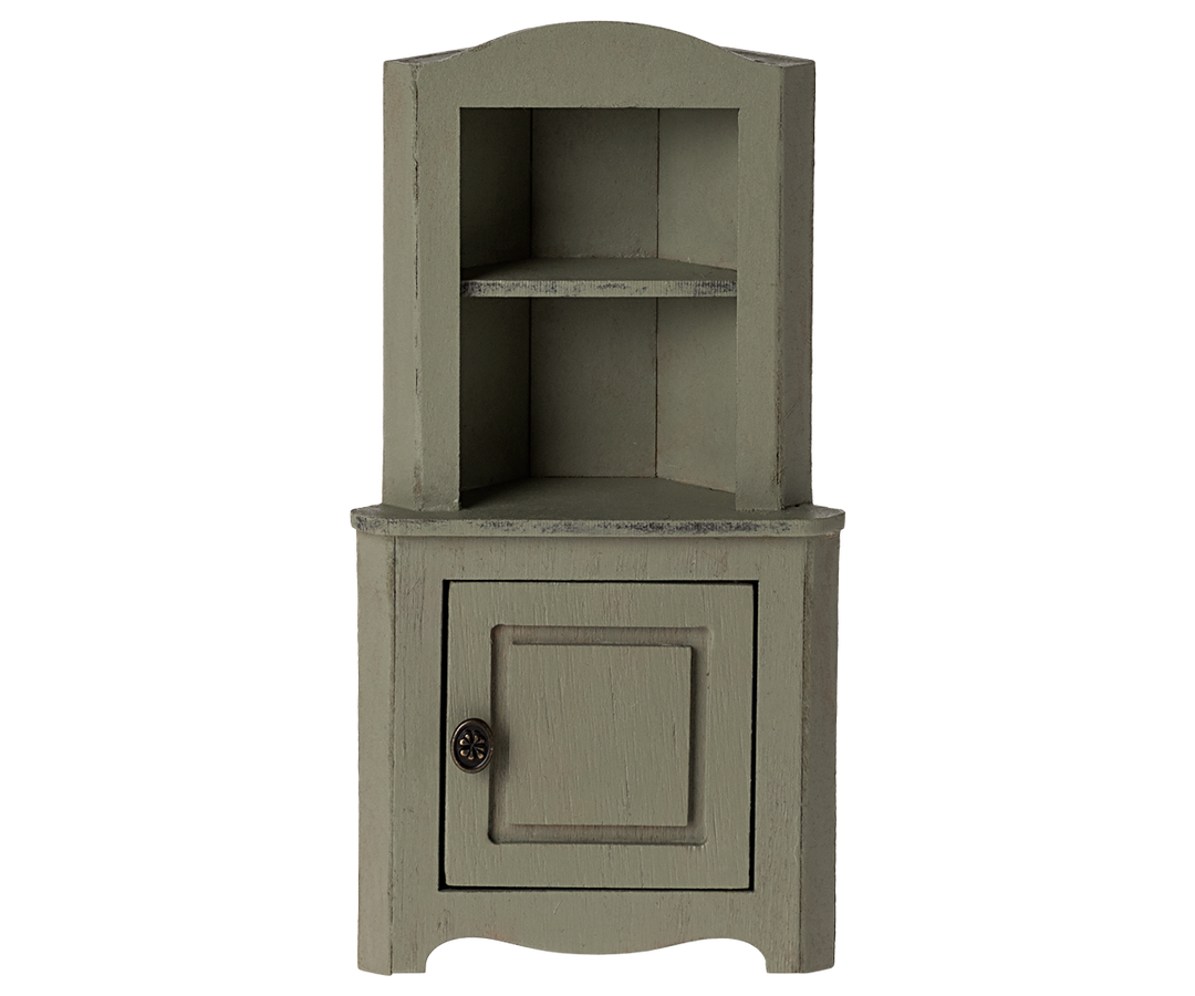 Maileg – Mouse Corner Cabinet - Light Green - Mabel & Fox