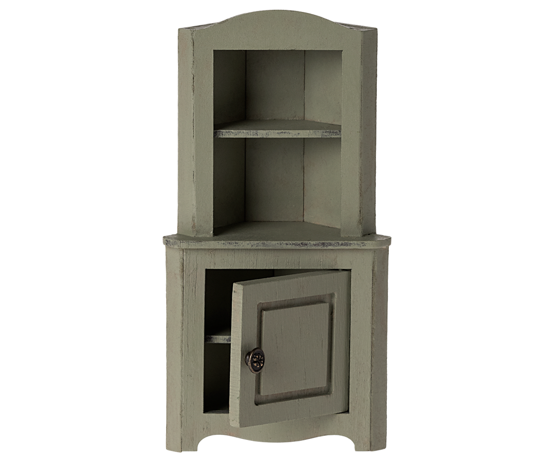 Maileg – Mouse Corner Cabinet - Light Green - Mabel & Fox