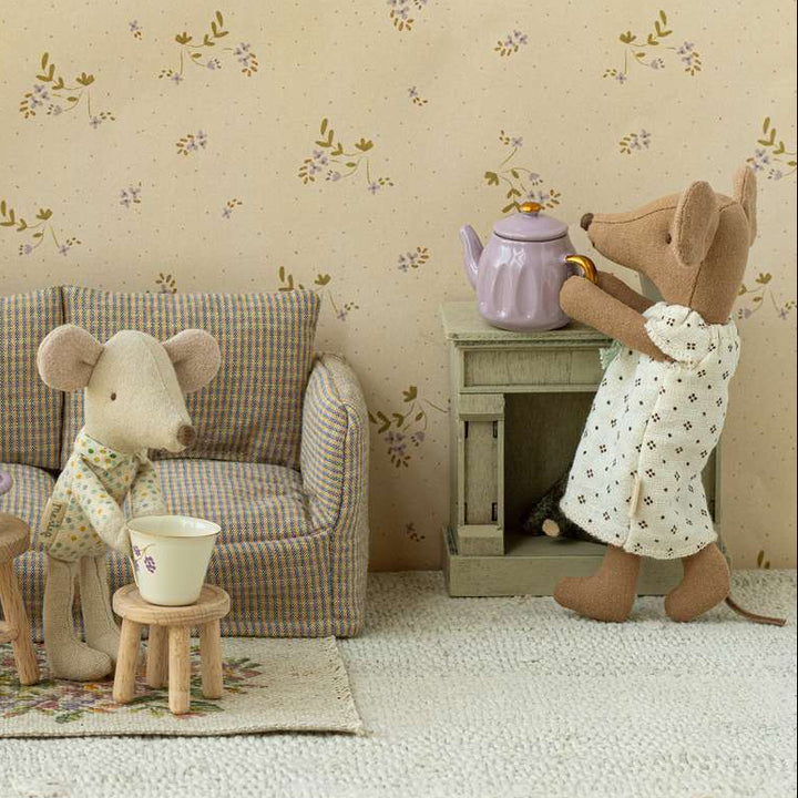 Maileg – Mouse Fireplace - Off-White - Mabel & Fox