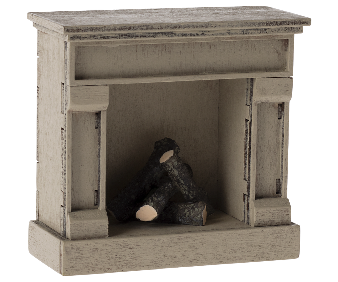Maileg – Mouse Fireplace - Off-White - Mabel & Fox