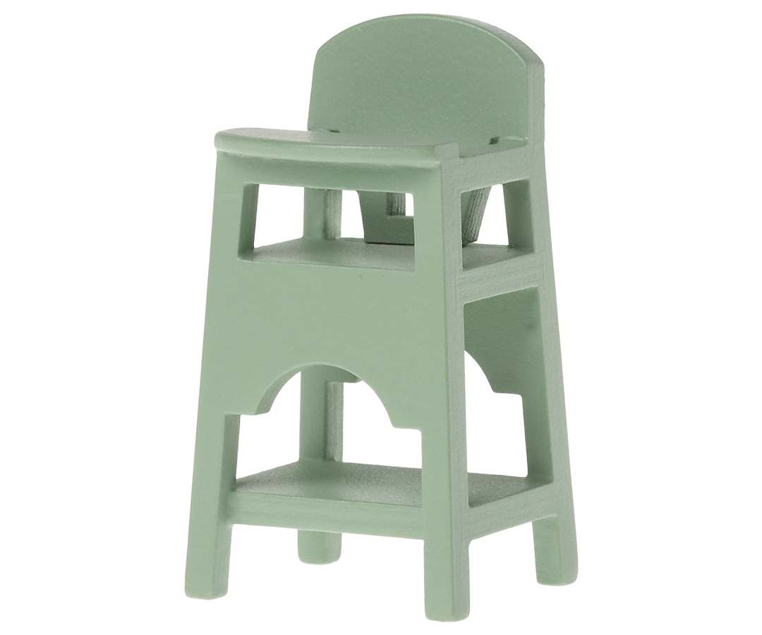 Maileg – Mouse High Chair - Mint - Mabel & Fox