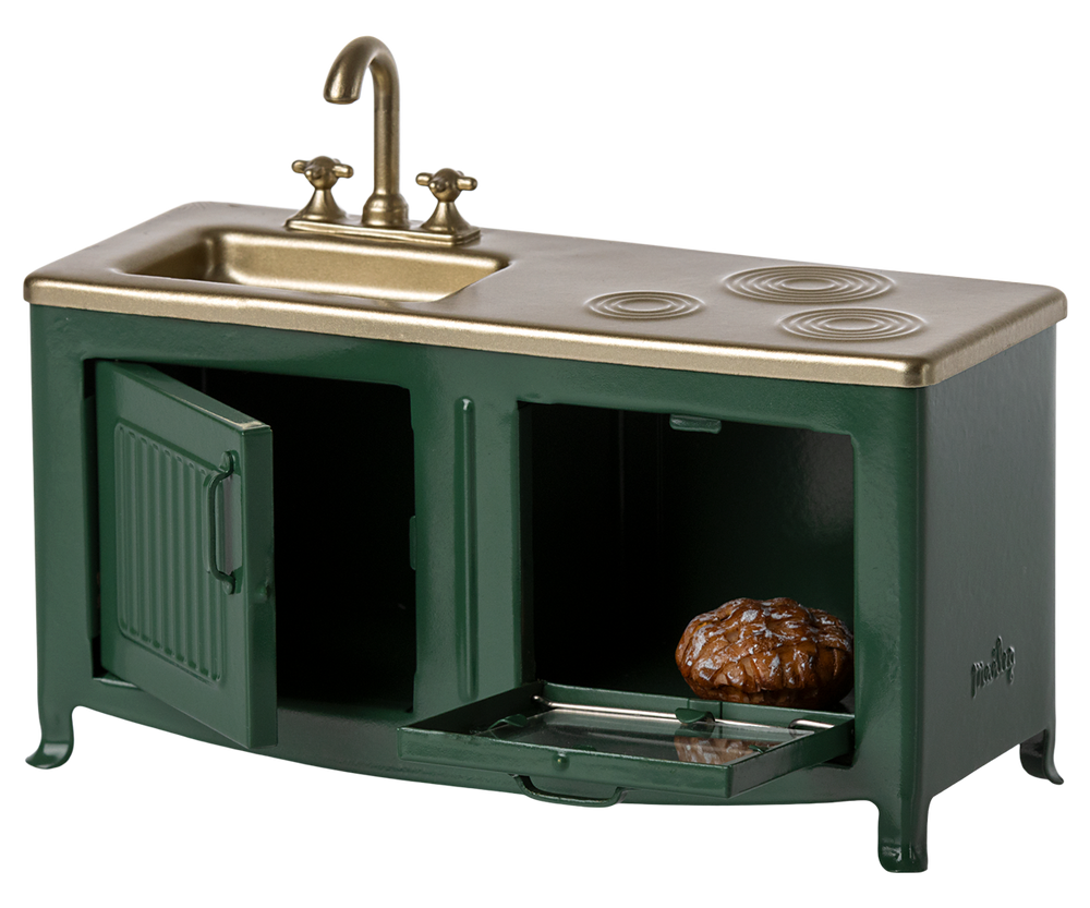 Maileg – Mouse Kitchen - Dark Green - Mabel & Fox
