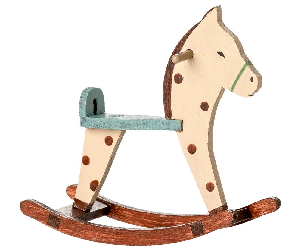 Maileg – Mouse Rocking Horse - Spotted - Mabel & Fox