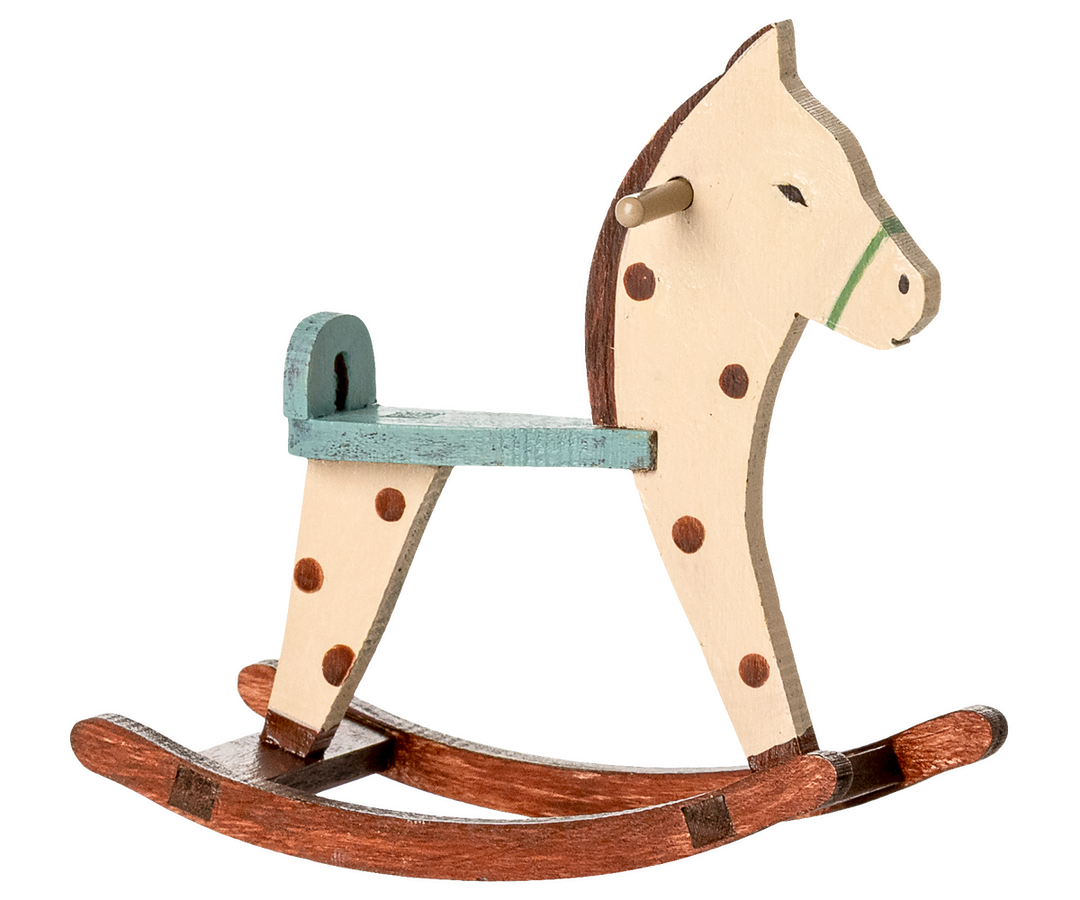 Maileg – Mouse Rocking Horse - Spotted - Mabel & Fox