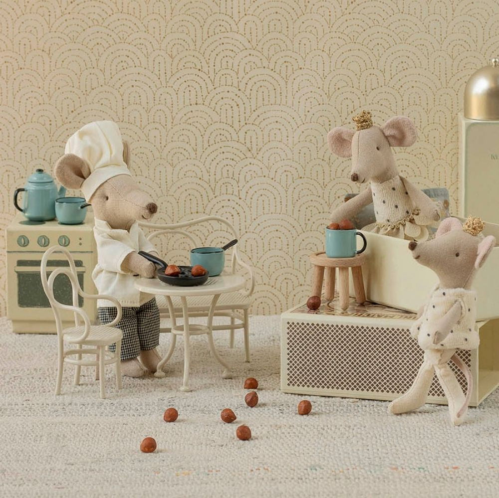 Maileg – Mouse Small Cafe Set - Off-White - Mabel & Fox