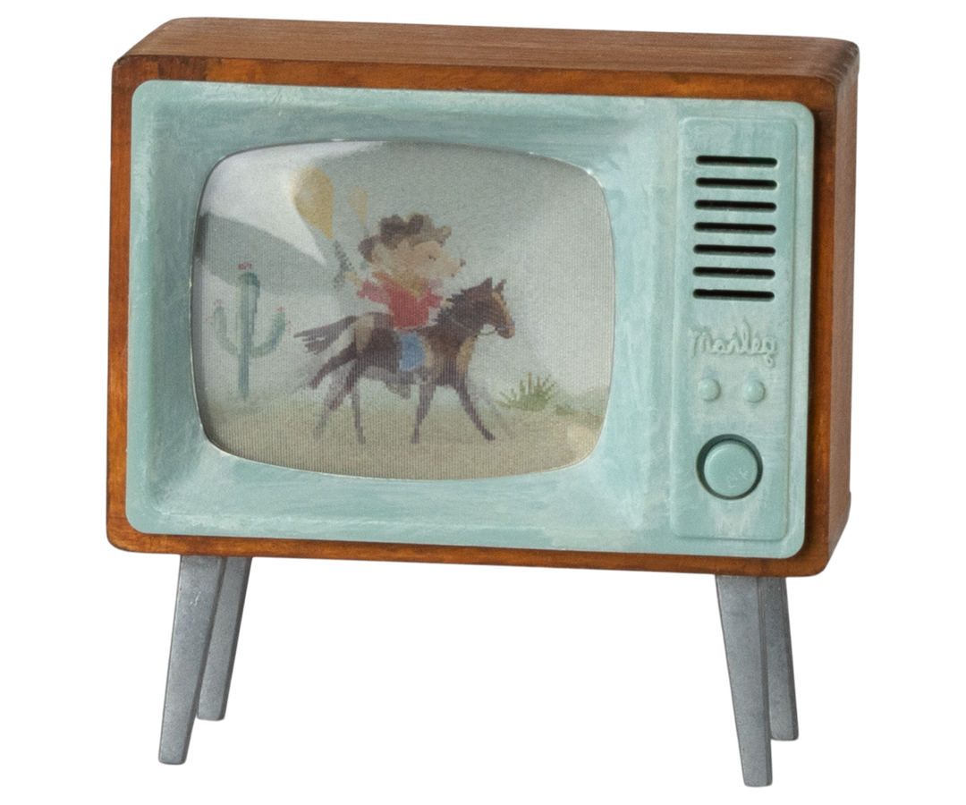 Maileg - Mouse Television - Mabel & Fox