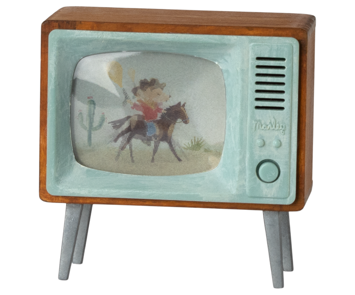 Maileg - Mouse Television - Mabel & Fox
