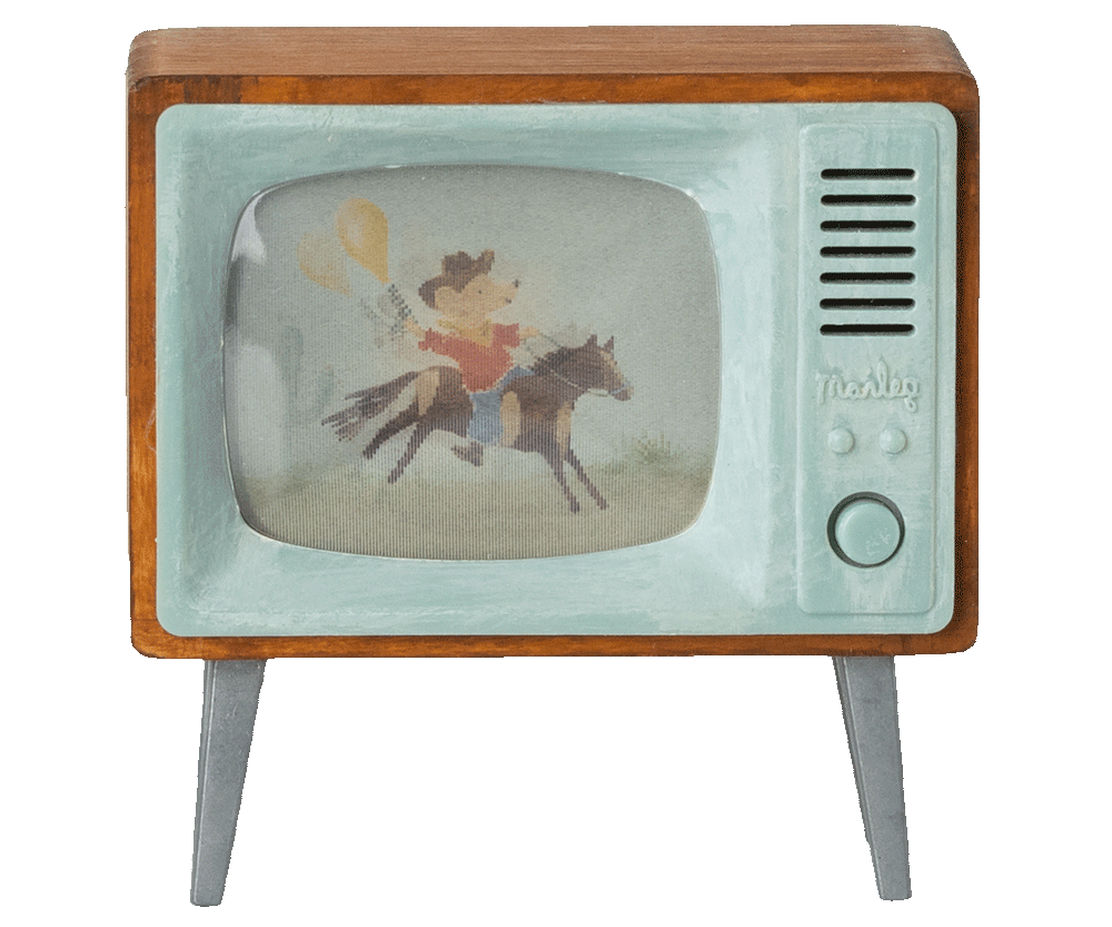 Maileg - Mouse Television - Mabel & Fox