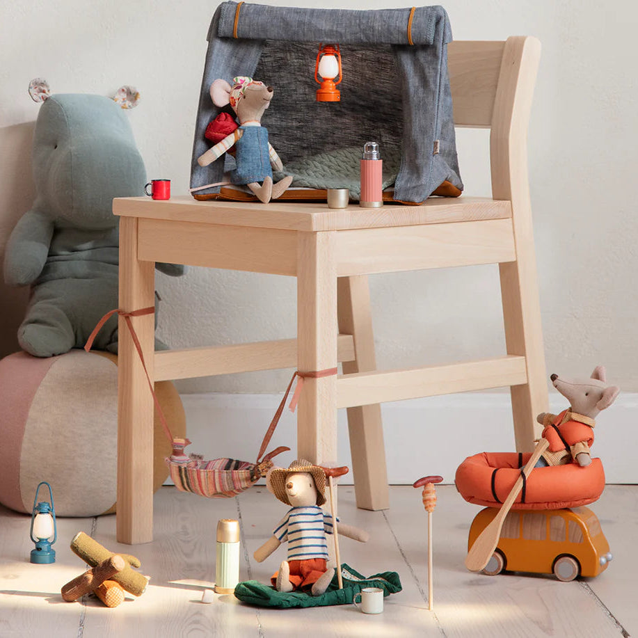 Maileg – Mouse Thermos with Cups - Soft Coral - Mabel & Fox