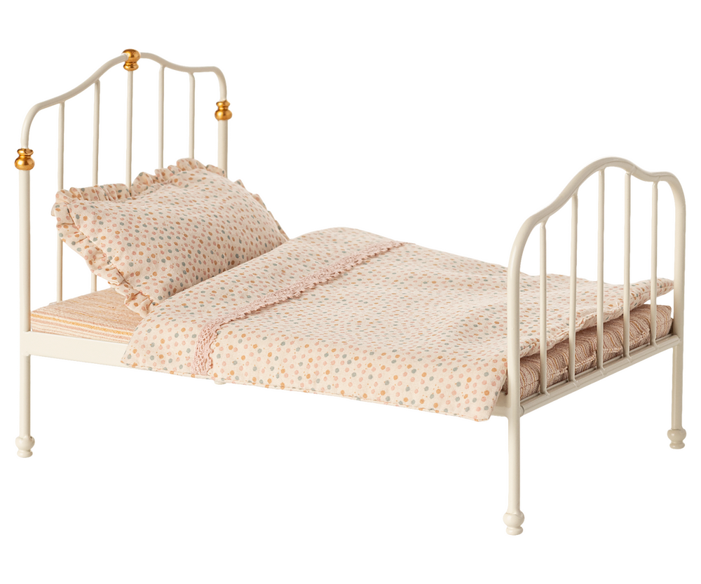 Maileg – Mouse Vintage Bed - Off-White - Mabel & Fox