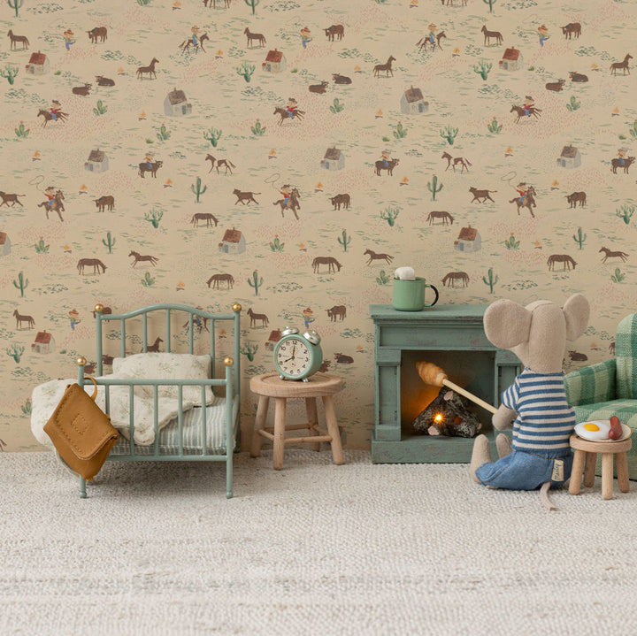 Maileg – Mouse Vintage Single Bed - Mint - Mabel & Fox