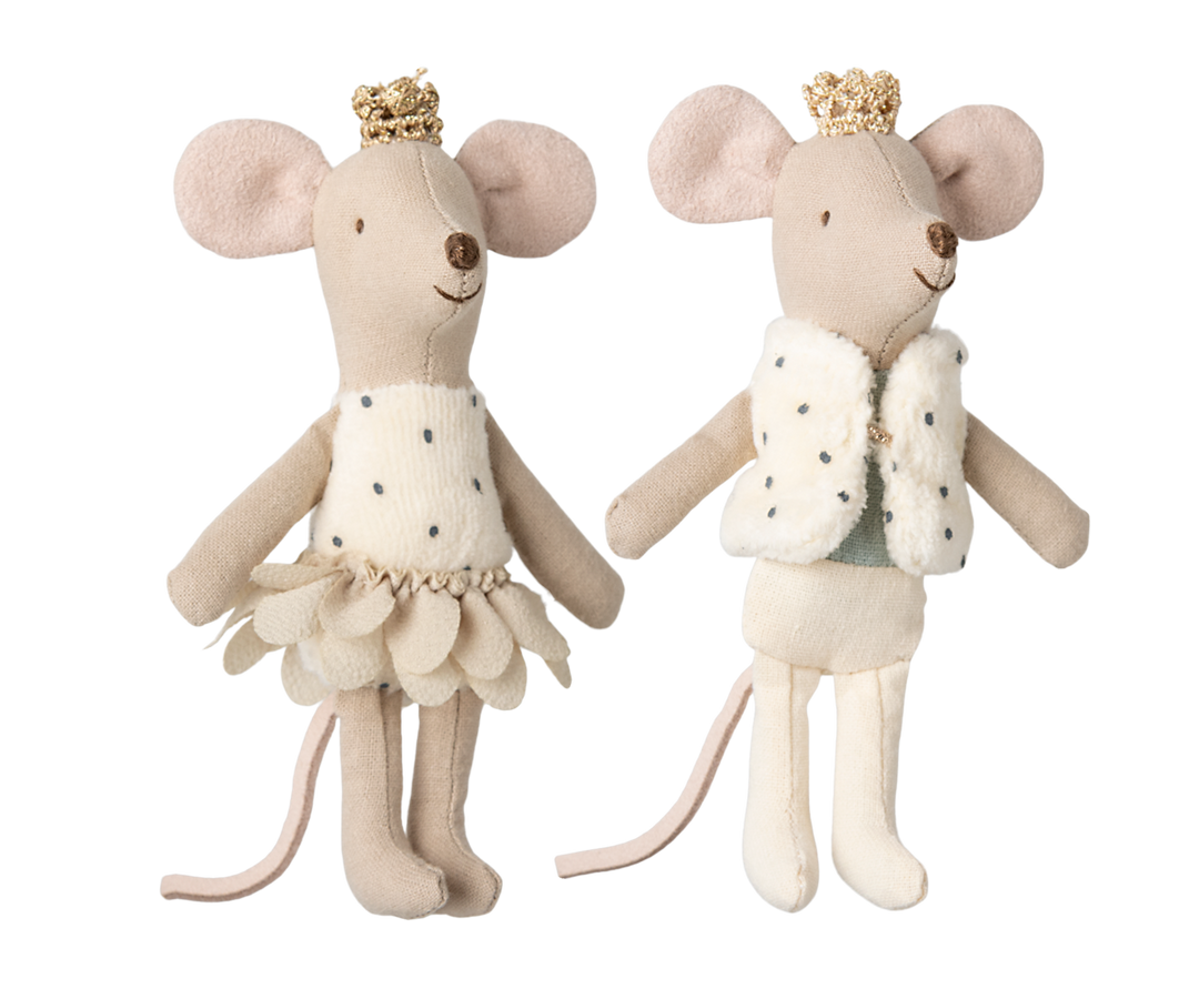 Maileg – Royal Twin Mice In Matchbox - Little Sister & Brother - Mabel & Fox