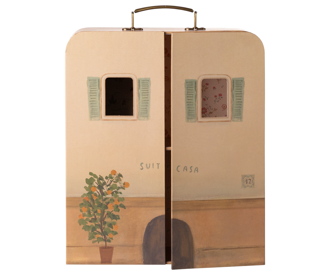 Maileg – SuitCasa - Little Sister & Brother House - Mabel & Fox