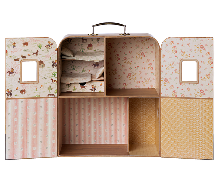 Maileg – SuitCasa - Little Sister & Brother House - Mabel & Fox