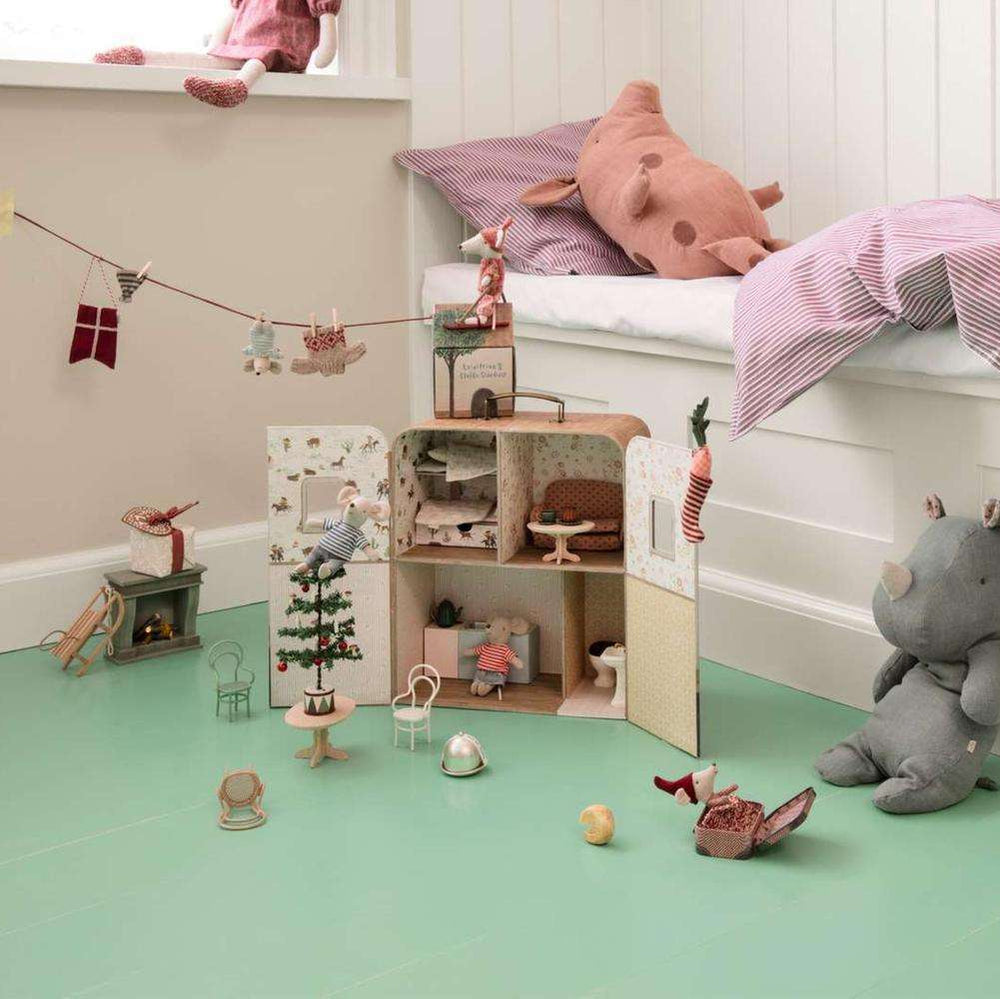 Maileg – SuitCasa - Little Sister & Brother House - Mabel & Fox
