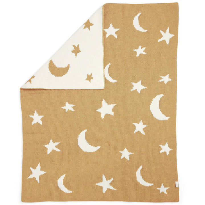 Mamas & Papas - Chenille Blanket - Honey Moon/Star