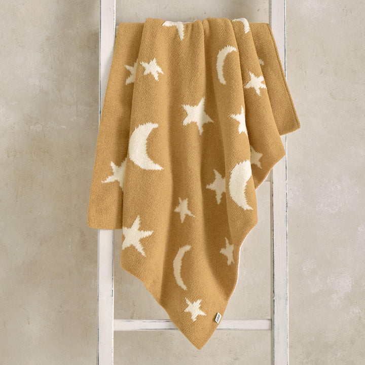 Mamas & Papas - Chenille Blanket - Honey Moon/Star