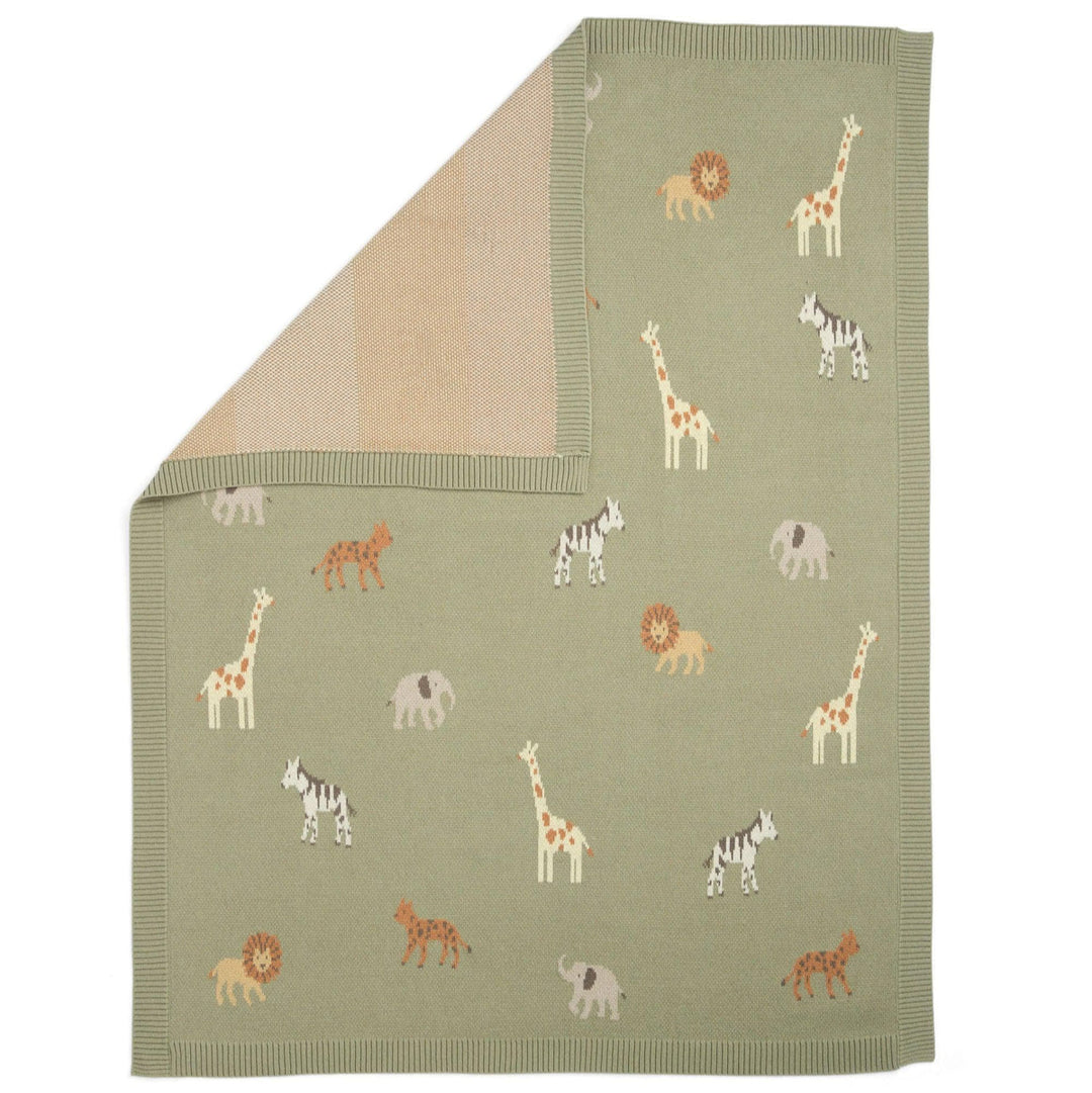 Mamas & Papas - Knitted Blanket - Safari Sage
