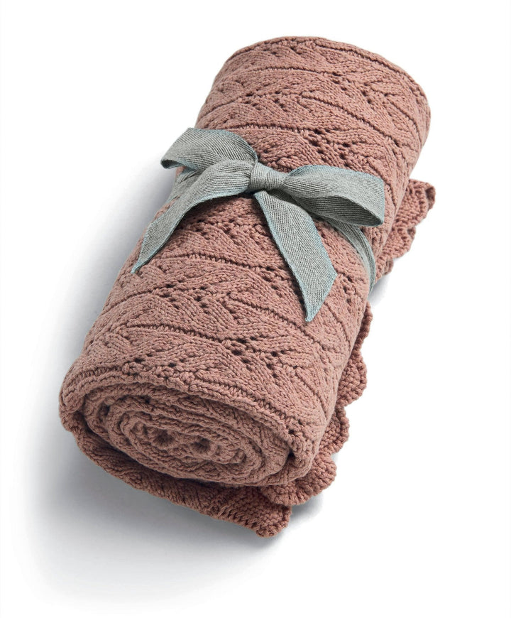 Mamas & Papas - Knitted Blanket - Welcome to the World Wildflower - Mabel & Fox