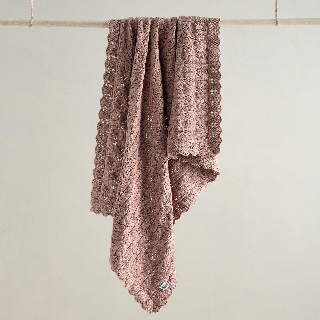 Mamas & Papas - Knitted Blanket - Welcome to the World Wildflower - Mabel & Fox