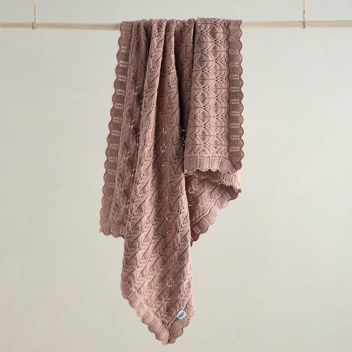 Mamas & Papas - Knitted Blanket - Welcome to the World Wildflower - Mabel & Fox