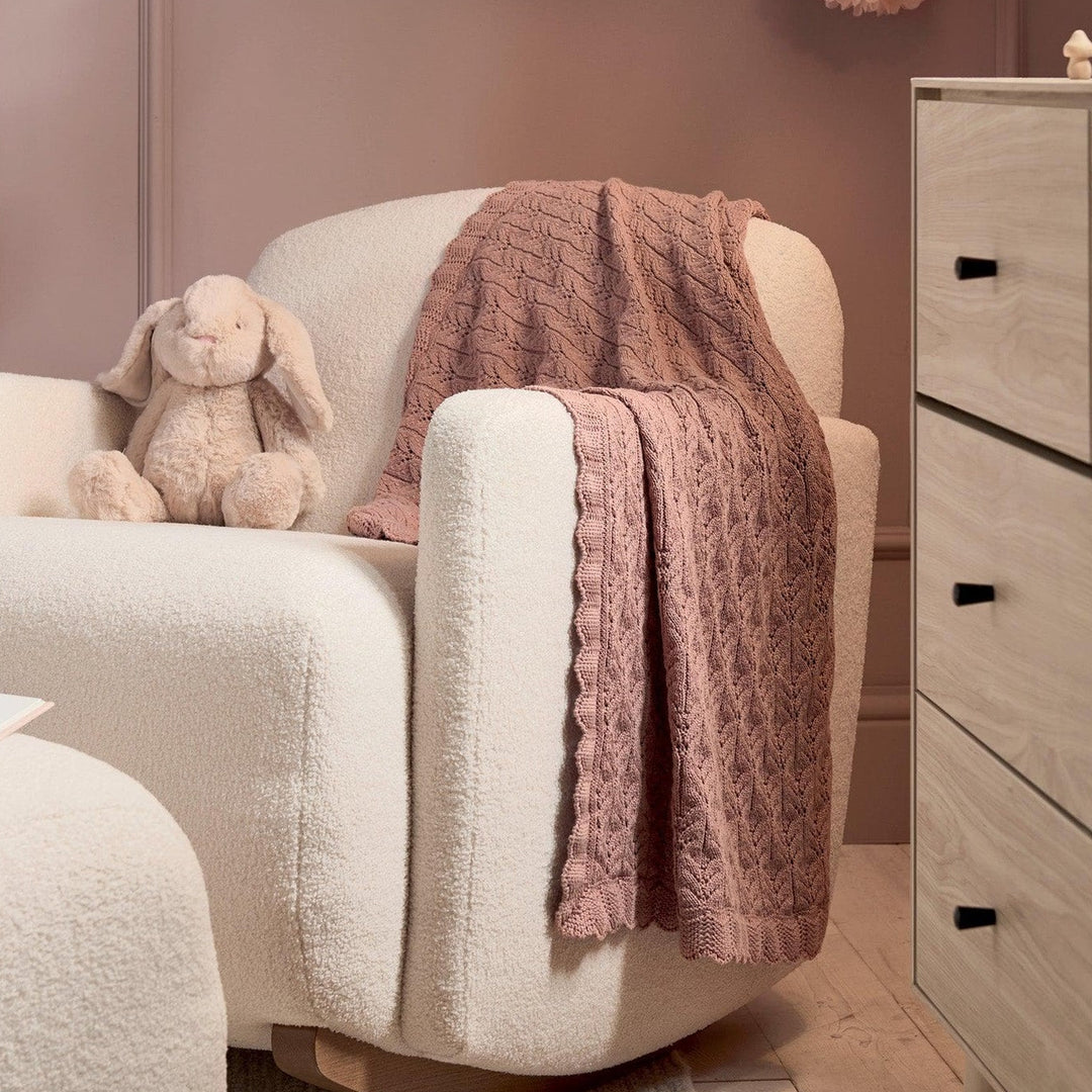 Mamas & Papas - Knitted Blanket - Welcome to the World Wildflower - Mabel & Fox