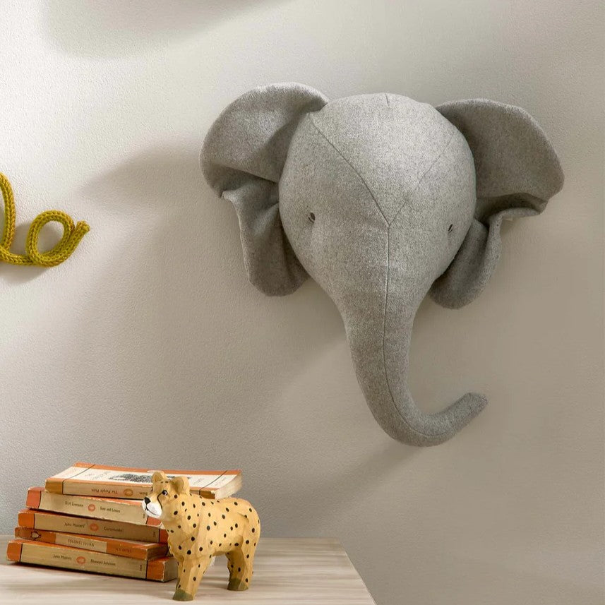 Elephant Stuffed Animal Head Nursery Mamas Papas Born To Be