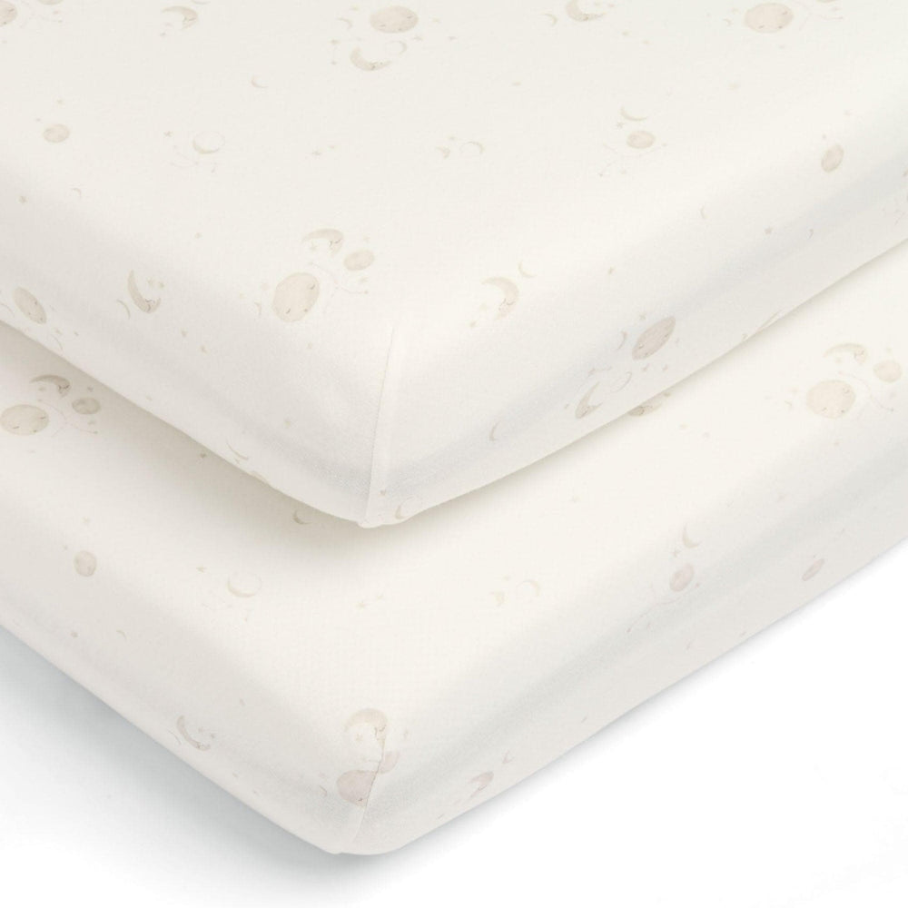 Mamas & Papas - Cotbed Fitted Sheet (Pack of 2) - Cosmic Sky - Mabel & Fox