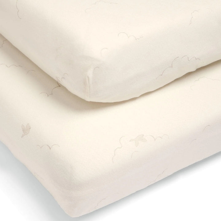 Mamas & Papas - Cotbed Fitted Sheets (2 Pack) - Welcome To The World Duckling - Mabel & Fox