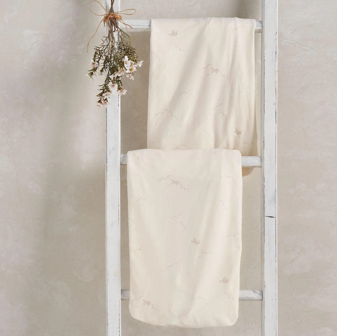 Mamas & Papas - Cotbed Fitted Sheets (2 Pack) - Welcome To The World Duckling - Mabel & Fox